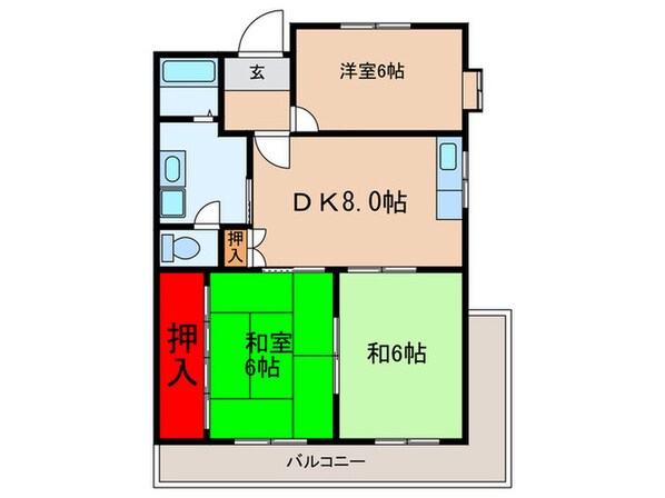 ホワイエ・アンノマエの物件間取画像